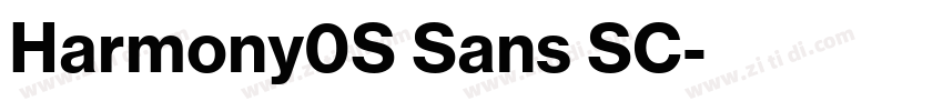 Harmony0S Sans SC字体转换